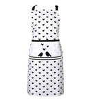 Fartuszek kuchenny czarno białe ptaszki Clayre Eef