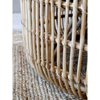 Stolik rattanowy / stolik kawowy natralny 77 cm Chic Antique