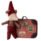 Maileg - myszka świąteczny dzidziuś 12 cm w walizeczce