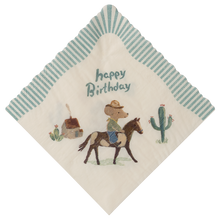Załaduj obraz do przeglądarki galerii, Serwetki papierowe 20szt - HAPPY BIRTHDAY COWBOY Maileg
