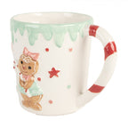 Kubek Święty Mikołaj 400 ml Biały Ceramiczny Clayre & Eef