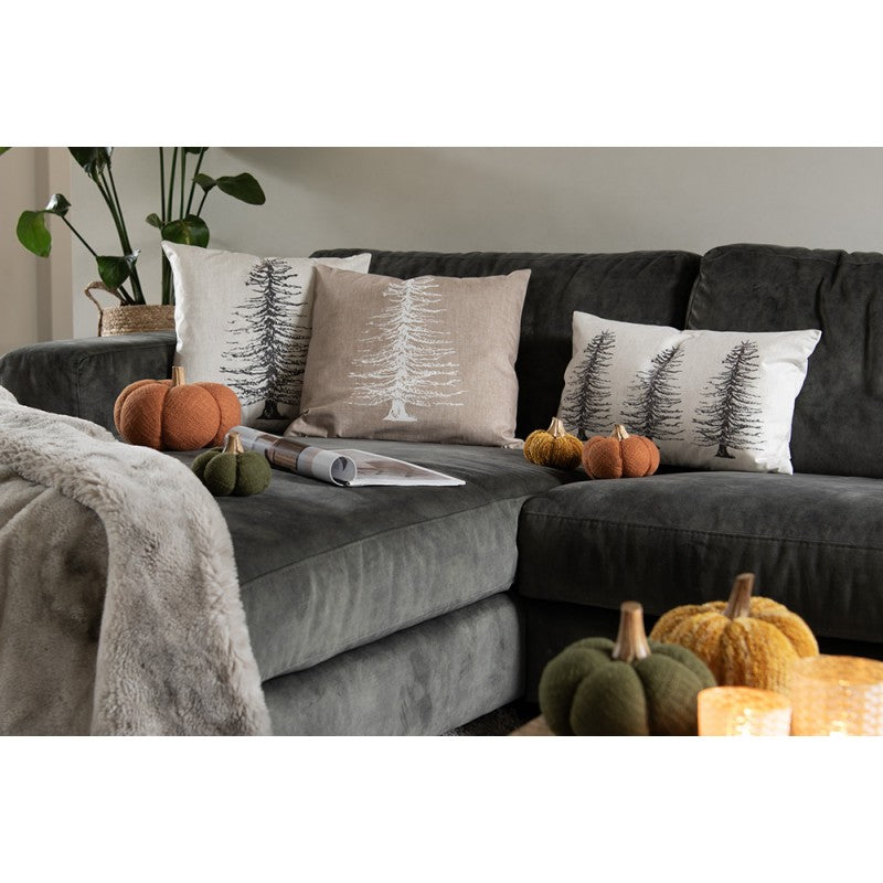 Poszewka na poduszkę drzewo beżowa 45 x 45 cm Clayre Eef