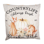 Poszewka dekoracyjna na poduszkę dynia beżowo pomarańczowa 45 x 45 cm Clayre & Eef