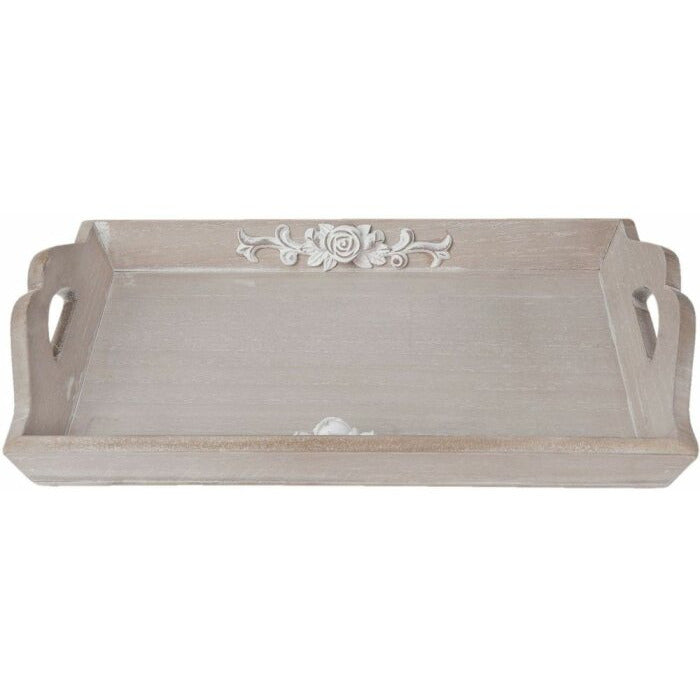 Taca drewniana z ornamentem retro kuchenna ozdobna Clayre Eef