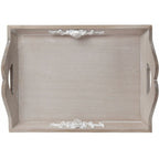 Taca drewniana z ornamentem retro kuchenna ozdobna Clayre Eef