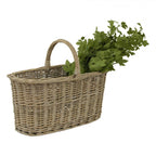 Kosz z rączką wiklinowy / rattanowy duży Clayre Eef