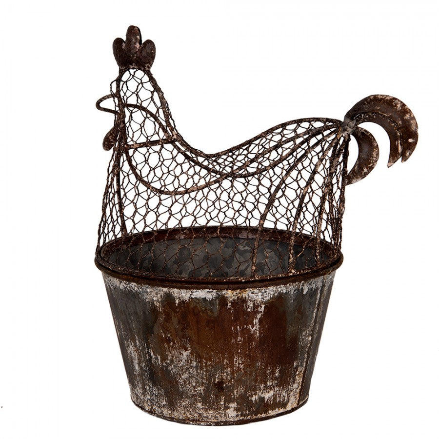 Kosz druciany Kura Country duży Clayre Eef