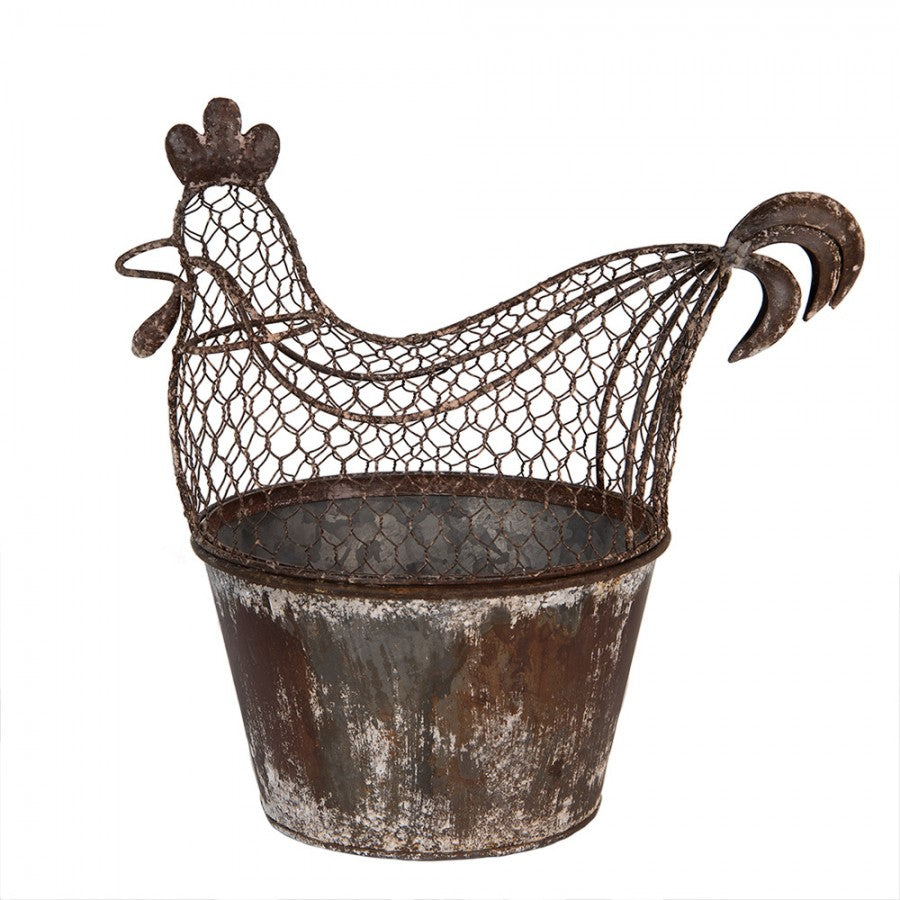 Kosz druciany Kura Country duży Clayre Eef