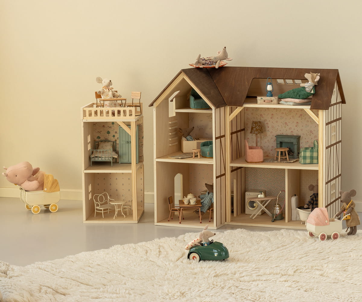 Zestaw tapet do domku dla myszek HOLE FARMHOUSE ANNEX Maileg