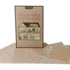 Zestaw tapet do domku dla myszek HOLE FARMHOUSE Maileg