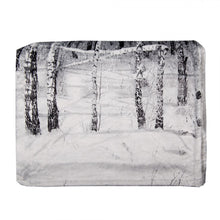 Załaduj obraz do przeglądarki galerii, Koc polarowy zimowe drzewa szary 130 x 170 cm Clayre Eef
