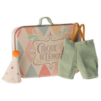 Maileg Ubranko dla myszki małego brata - Clown cloths in suitcase