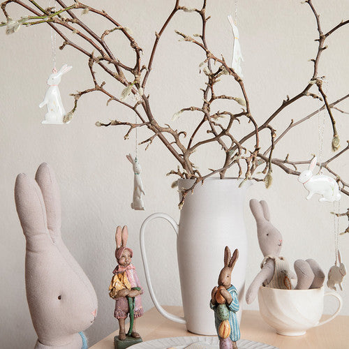 Dekoracja wielkanocna - Metal ornament, Bunny siedzący Maileg