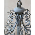 Żyrandol z kryształkami vintage chic D duży szary Chic Antique