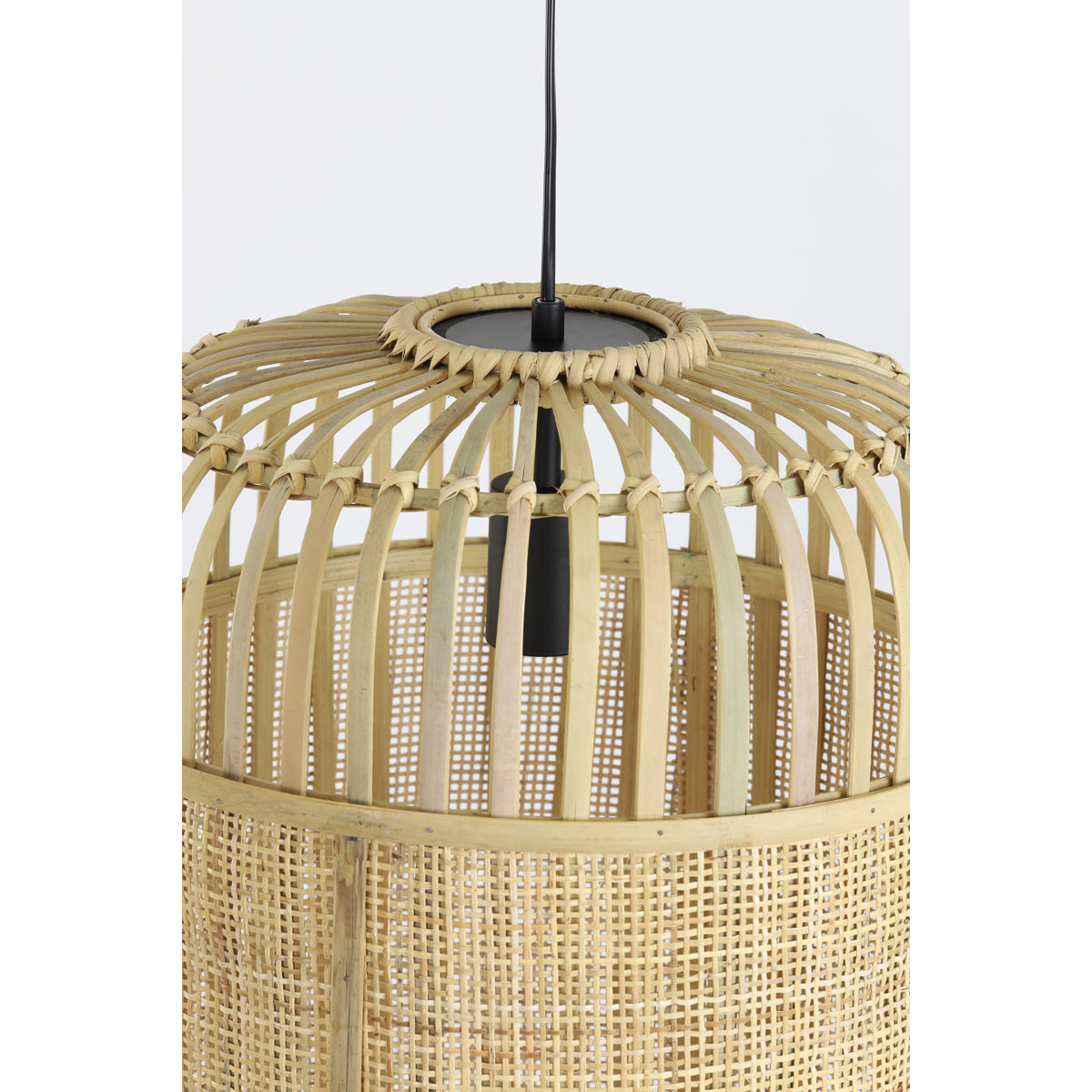 Lampa wisząca naturalna Boho bambusowa Alifia 47 cm Light Living