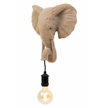 Załaduj obraz do przeglądarki galerii, Kinkiet zwierzęcy głowa słonia Velvet sand Light Living
