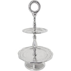 Patera , Etażerka dwupiętrowa niklowana Clayre Eef