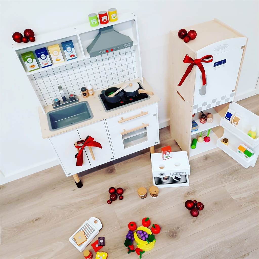 Lodówka do zabawy drewniana Mamamemo