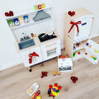 Lodówka do zabawy drewniana Mamamemo