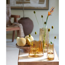 Załaduj obraz do przeglądarki galerii, Szklany wazon przejrzysty jasny brąz Murada 32 cm Light Living
