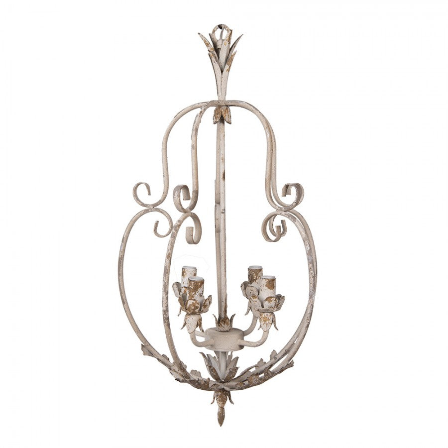 Lampa wisząca rustykalna beżowa Clayre Eef