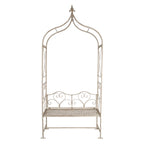 Ławka ogrodowa z łukiem , pergolą metalowa retro Clayre Eef