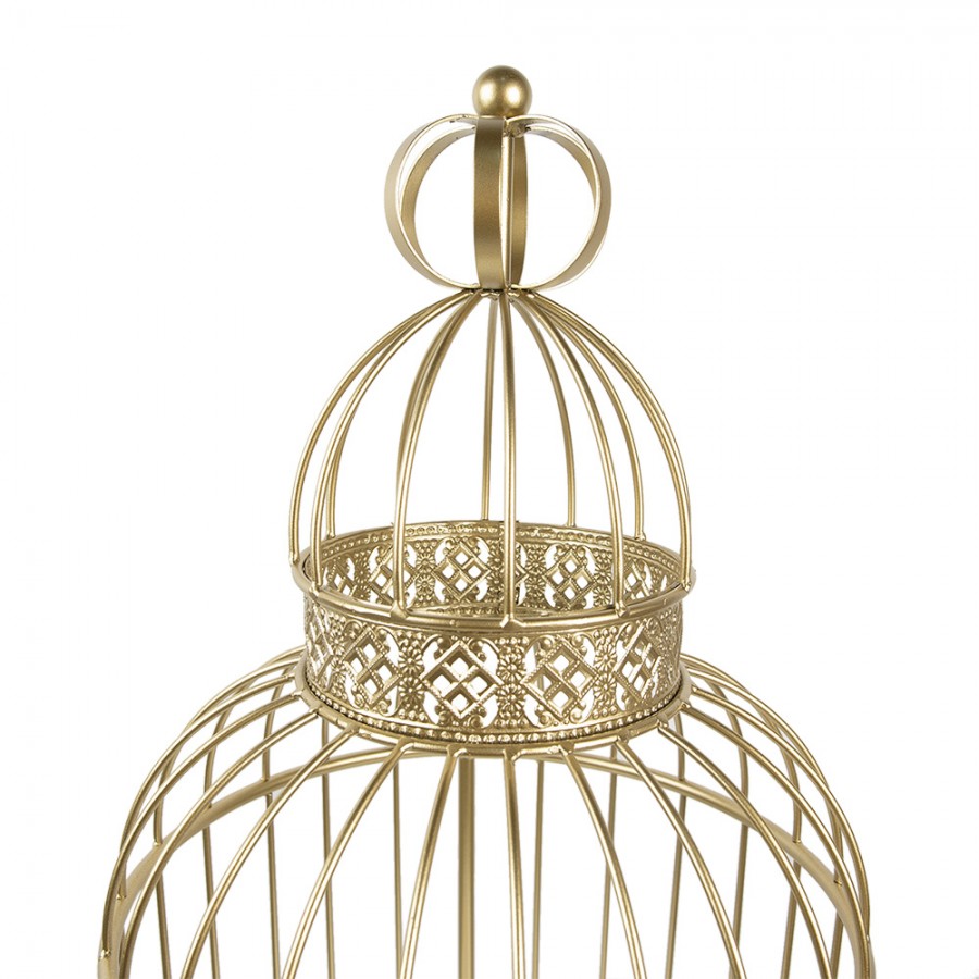 Stojące kwietniki złote latarenki 2 szt. Clayre Eef