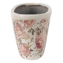 Załaduj obraz do przeglądarki galerii, Doniczka ceramiczna w kwiaty podłużna róże Clayre Eef
