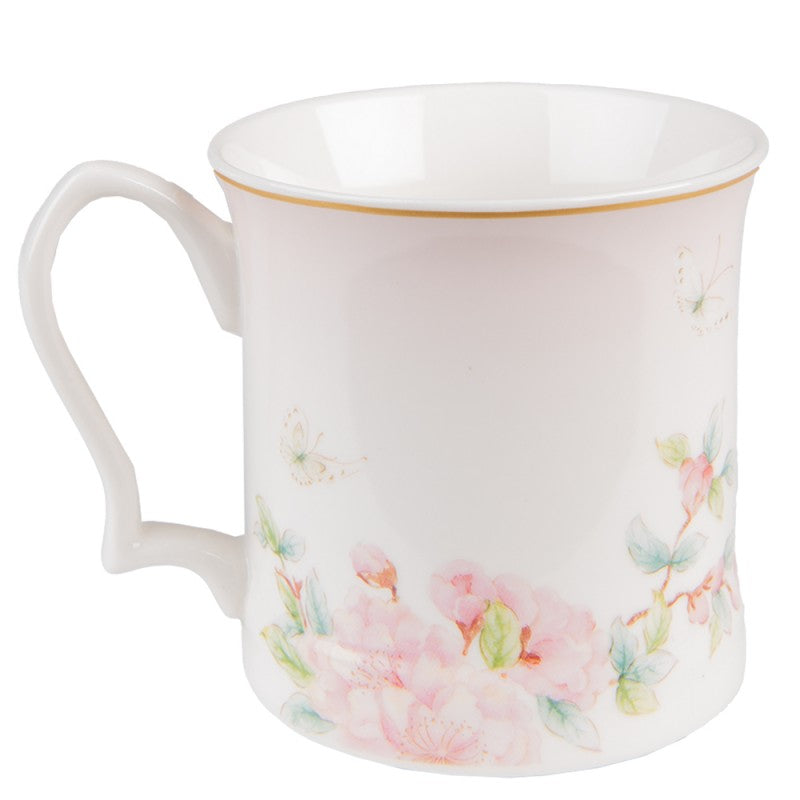 Kubek porcelanowy Clayre Eef vintage kwiaty