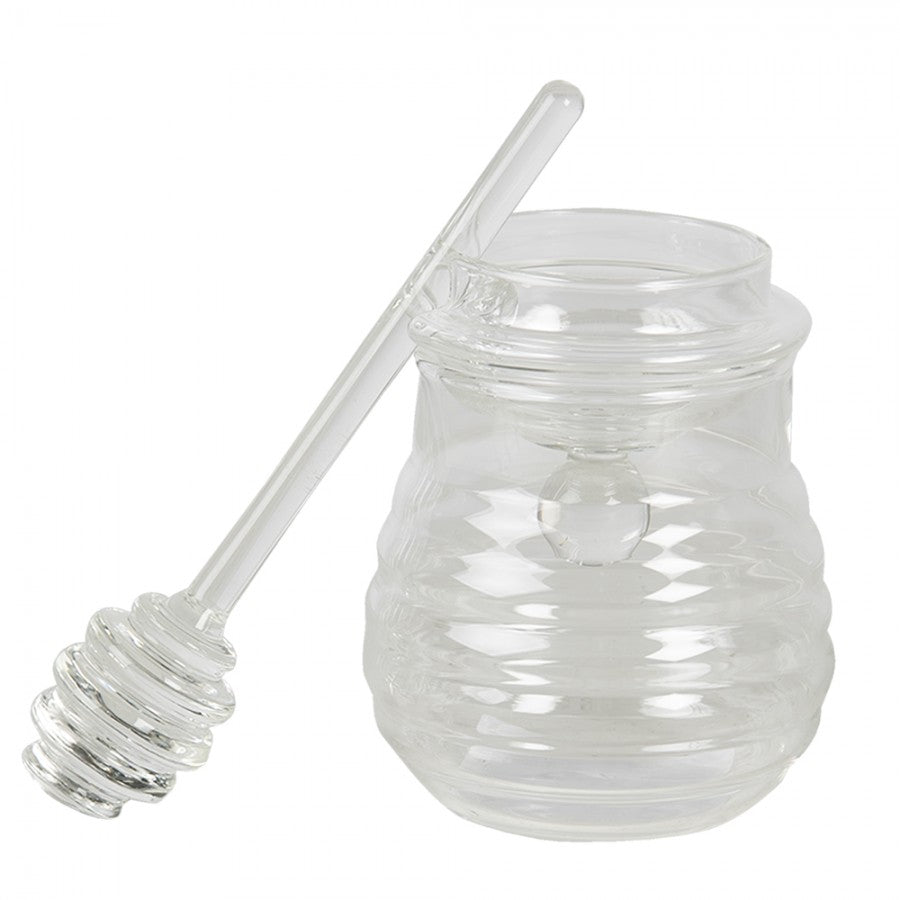 Pojemnik na miód szklany elegancki 10 x 14 cm Clayre Eef
