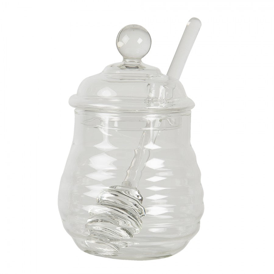 Pojemnik na miód szklany elegancki 10 x 14 cm Clayre Eef