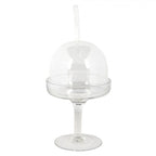 Szklana bomboniera , patera królik na nóżce Clayre Eef