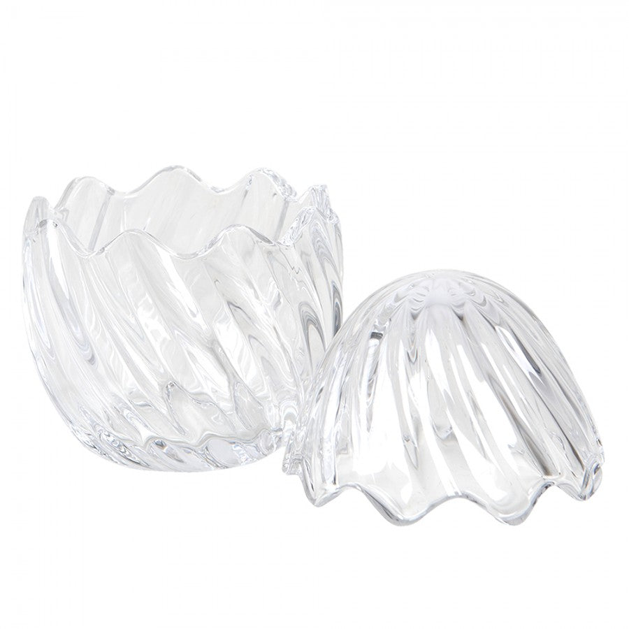 Szklane jajko pojemnik bomboniera retro 2 Clayre Eef