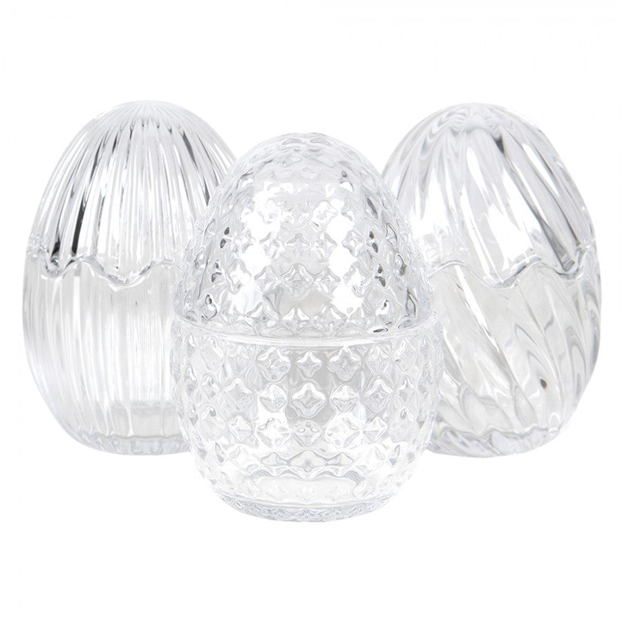 Szklane jajko pojemnik bomboniera retro 1 Clayre Eef