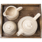 Dzbanek na herbatę z cukiernicą i mlecznikiem Contry CLayre Eef