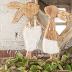 Pan królik drewniany wysoki 42 cm Clayre Eef