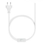 Lampa stołowa elegancka z białym abażurem 63 cm Clayre Eef