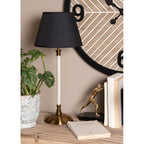 Lampa stołowa elegancka z czarnym abażurem Clayre Eef