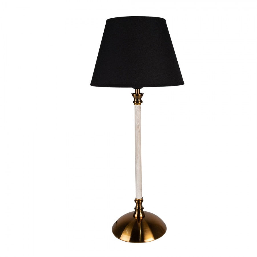 Lampa stołowa elegancka z czarnym abażurem Clayre Eef