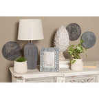 Lampa stołowa kamienna z naturalnym abażurem Clayre Eef