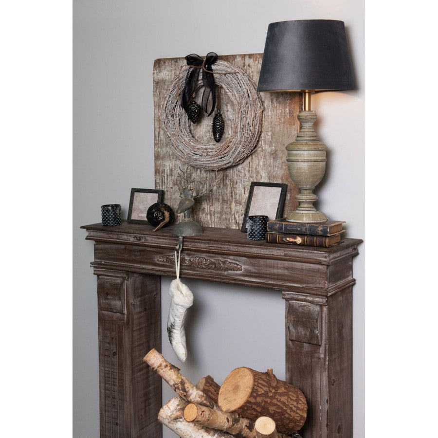 Lampa stołowa drewniana 50 cm Clayre Eef