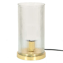 Załaduj obraz do przeglądarki galerii, Lampa stołowa szklana Modern złota  Clayre Eef
