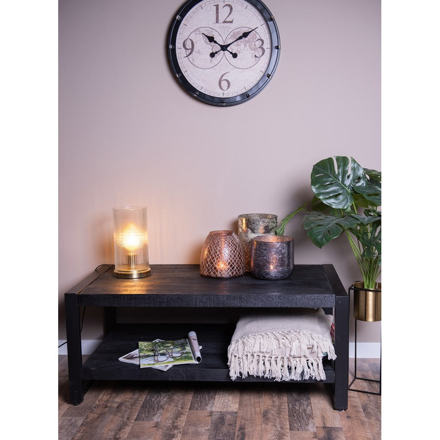 Lampa stołowa szklana Modern złota  Clayre Eef