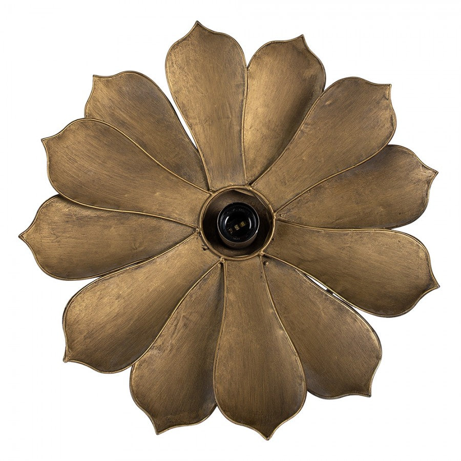 Lampa wisząca kwiat miedziana Clayre Eef