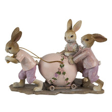Załaduj obraz do przeglądarki galerii, Figurka wielkanocna króliczki retro Clayre Eef
