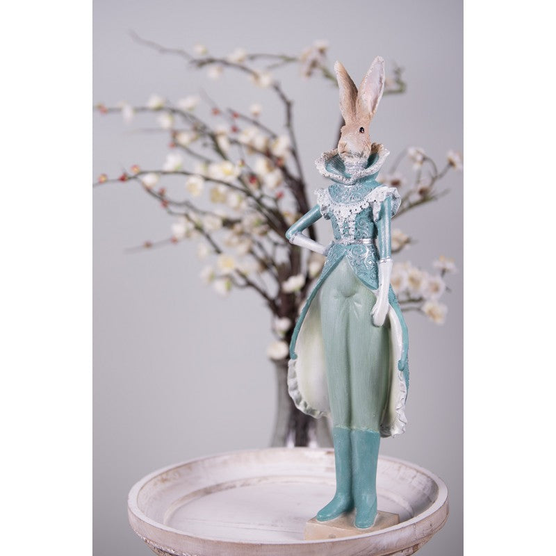Królik figurki ozdobna królik miętowy 44 cm  Clayre Eef