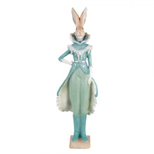 Załaduj obraz do przeglądarki galerii, Królik figurki ozdobna królik miętowy 44 cm  Clayre Eef
