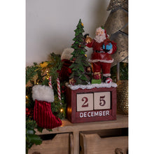 Załaduj obraz do przeglądarki galerii, Kalendarz świąteczny z mikołajem i choinką Clayre Eef
