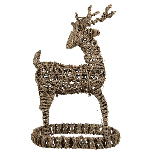 Figurka Renifer rattanowy 49 cm Clayre Eef