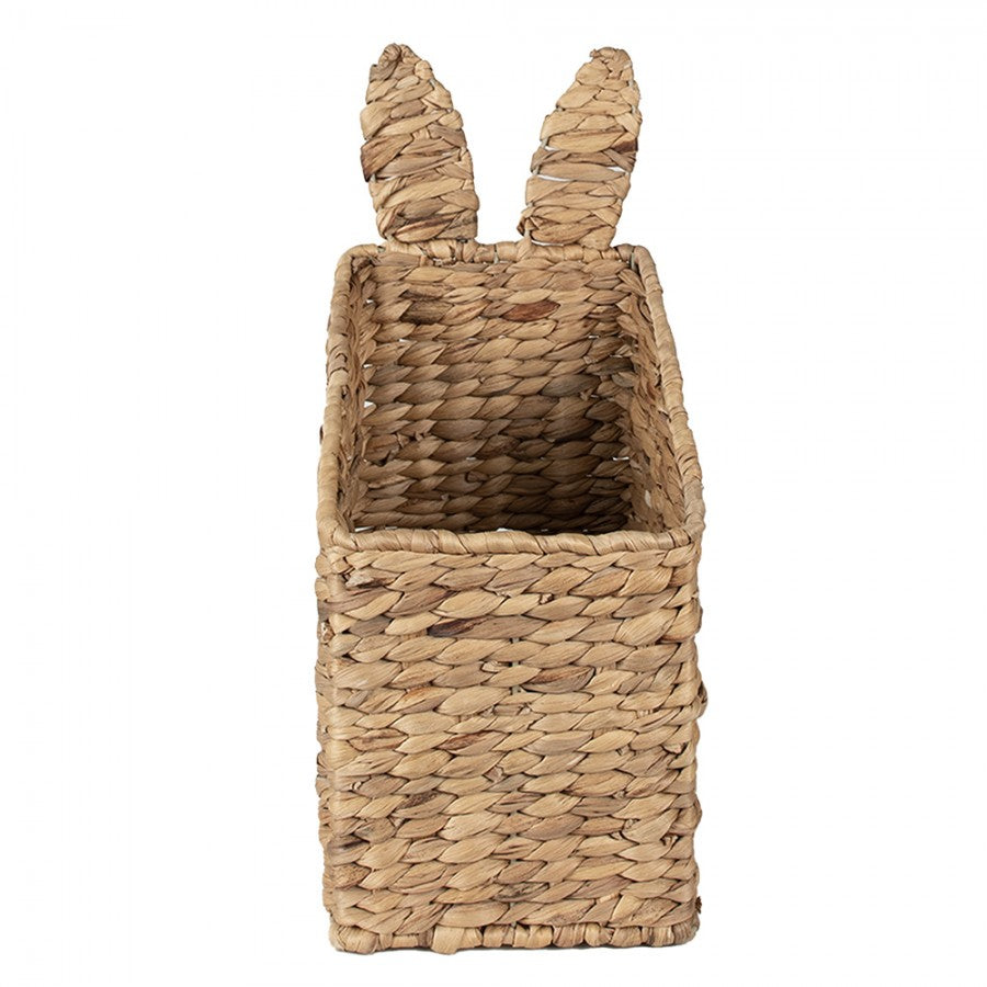 Kosz brązowy Rattan uszy królika 42 cm Clayre Eef